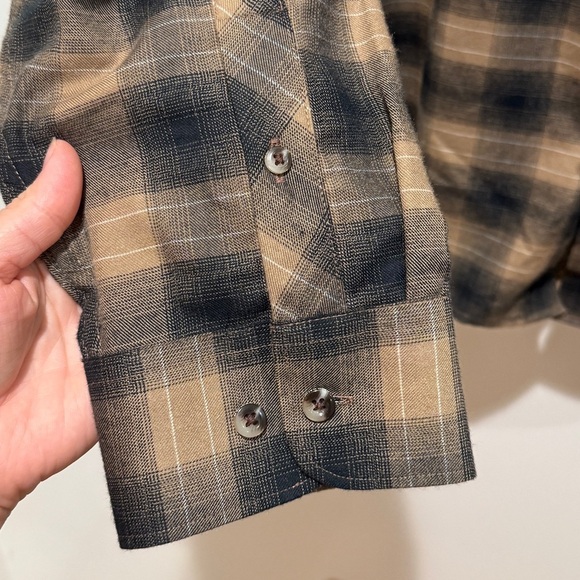 New Travis Mathew Give It a Try Plaid Button-Up Shirt 3XL XXXL Brown Fall Staple - Picture 8 of 13